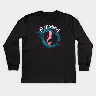 merfamily-mermom Kids Long Sleeve T-Shirt